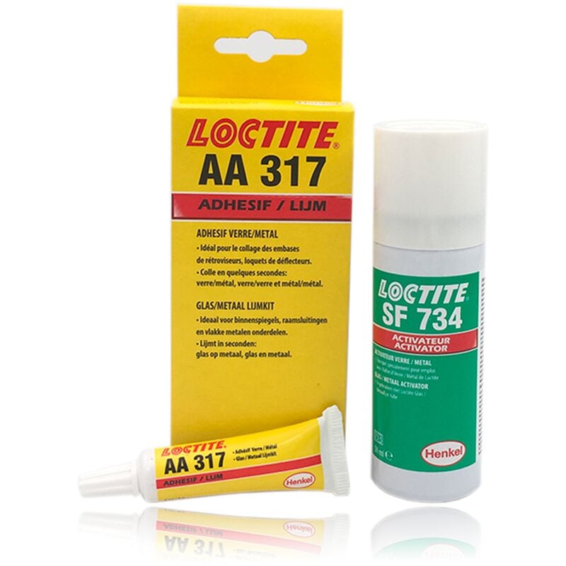 Loctite - 317 Kit colle Verre Metal Gamme pro