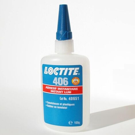 LOCTITE 406 100g Colle instantanée cyanoacrylate plastiques et élastomères - Loctite