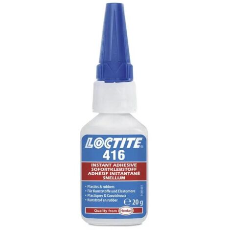 LOCTITE 416 20g Colle instantanée cyanoacrylate métaux plastiques caoutchoucs polyoléfines - Loctite