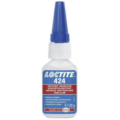 LOCTITE 424 20g Colle instantanée cyanoacrylate métaux plastiques caoutchoucs - Loctite