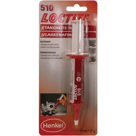 LOCTITE 510 Masterjoint, étanchéité plane, resine anaérobie pour surfaces métalliques - Seringue 25 ml