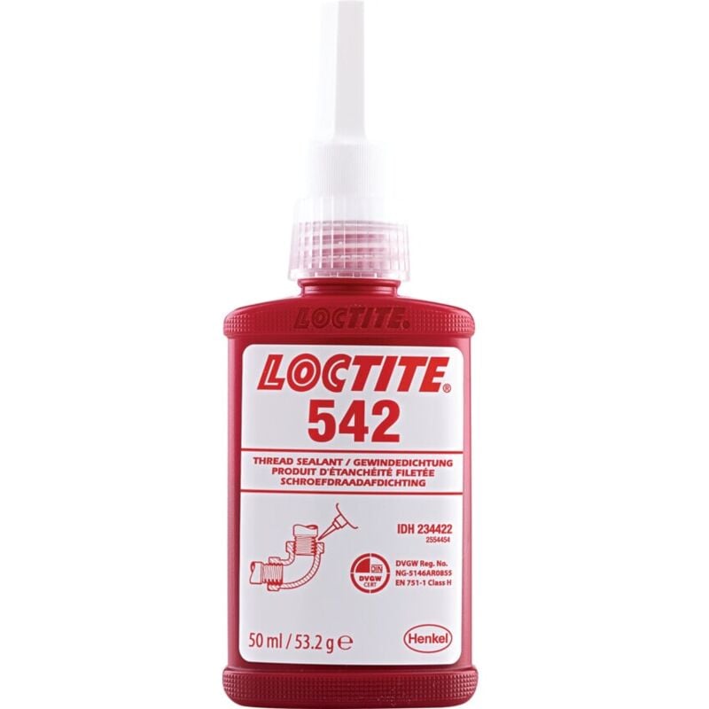 Image of Loctite - 542 Medium Strength Thread Sealant - 50ml - Brown