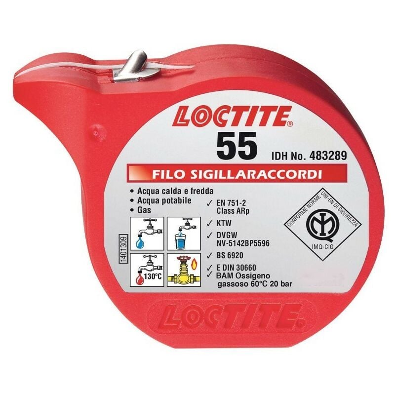 Image of Boldrin - Loctite 55 sigillante per raccordi a filo blister da 12 metri.