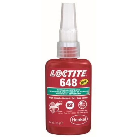 LOCTITE 648 FREIN FILET FORT PROFESSIONNEL - FIXATION FORTE 24 ml
