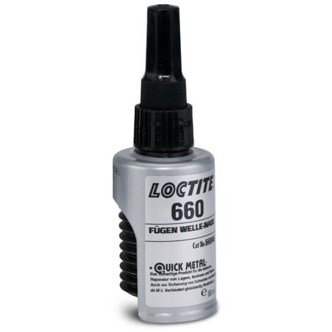 LOCTITE 660 Quick Metal 10ml argent haute résistance produit pour combler les jeux - Loctite