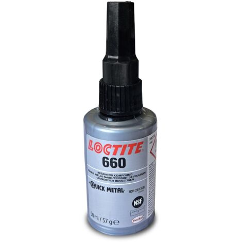 Loctite – Mastic de fixation haute résistance 50 mL – Pour surfaces métalliques – Colle pour jeux d'assemblage excessifs – Norme NSF N: 123704