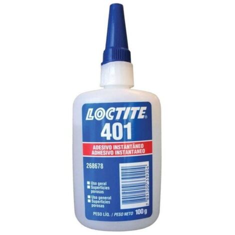 LOCTITE adhesivo cianocrilato loctite 401 100g , LOCTITE 401 Adhesivo instantáneo de cianocrilatoCantidad:100grCARACTERÍSTICAS Y APLICACIONES: Adhesivo i