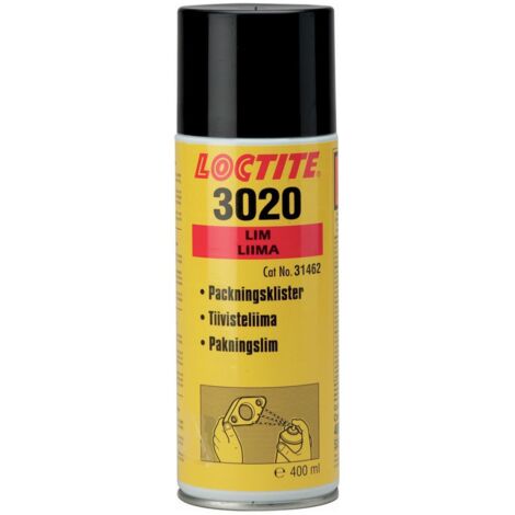 Loctite – Aérosol d'étanchéité des joints 400 ml – Pour plastique, métal, liège et amiante – Film adhésif rouge pour assemblage vertical