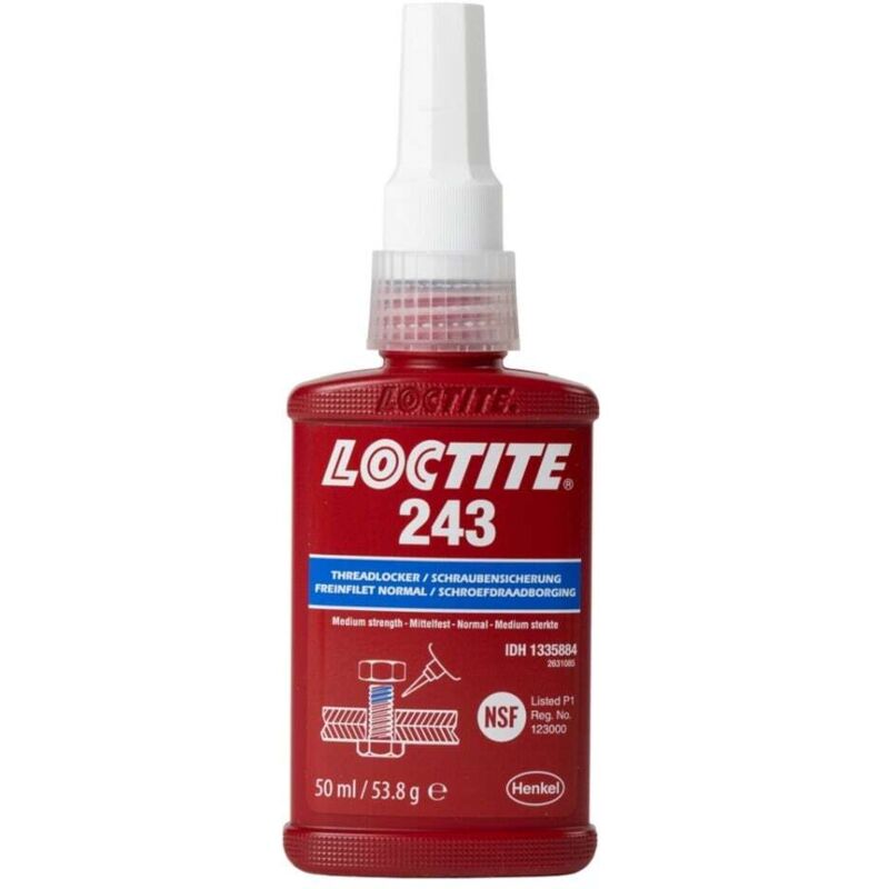 Loctite - 243 1335884 Frein filet Résistance: moyen 50 ml A57655