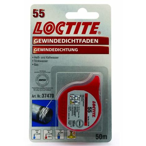 LOCTITE Gewindedichtfaden 55 50 m Heizungsinstallation