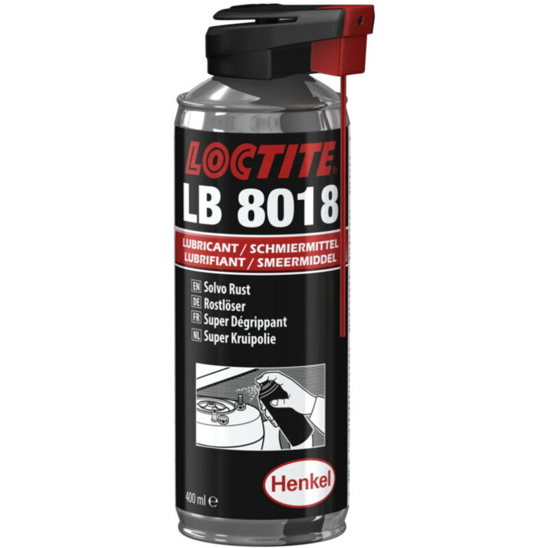 Lb 8018 degrippant super puissant, lubrifiant de 400 ml pro - Loctite