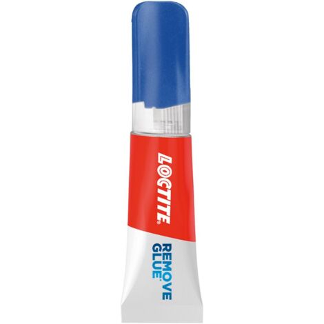 Loctite Remove Glue, dissolvant à colle qui enlève taches et résidus de colle cyanoacrylate, gel transparent multi-usages et qui ne coule pas, tube de 5 g