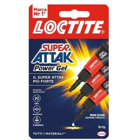 Loctite Super Attak Power Flex 10g - Colla istantanea gel