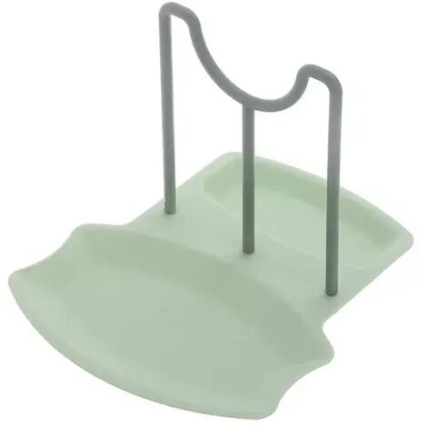 Löffelablage und Topfdeckelhalter Abnehmbarer Topfdeckel grün-A