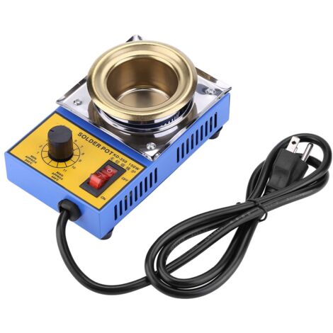 Lötbad aus Edelstahl mit Titanplatte, 110 V, 60 Hz, 150 W, bleifrei, 50 mm, 200–450 °C
