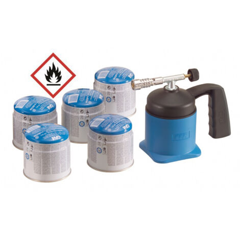 Lötlampem LM 1000 Set inkl. 5 Kartuschen à 190 g
