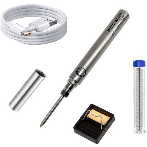Lötset, 5V 8W elektrischer Lötkolben, Lötgerät mit einstellbarer Temperatur, USB-Anschluss, Lötdraht