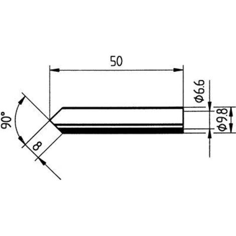 Lötspitze beidseitig angeschrägt 0832MDLF 8mm Ersa