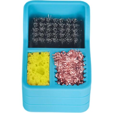Lötspitzen-Reinigungsset im klassischen Design, Lötwolle aus Messing, Hochtemperatur-Lötspitzenreiniger, dichter Messingspitzenreiniger, 7,8 x 5,2 x 4,5 cm
