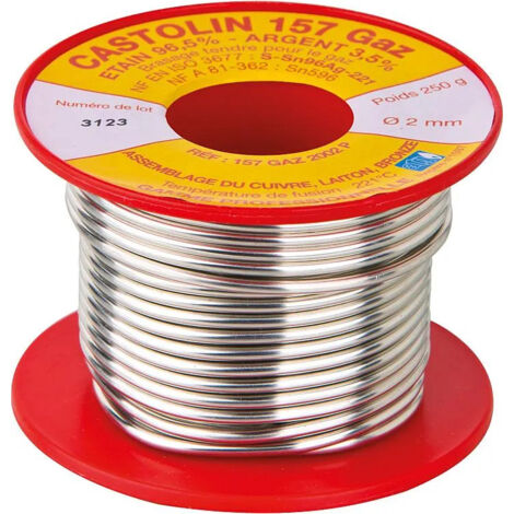 Lötspule Zinn - Silber 3.5% Gas 250G