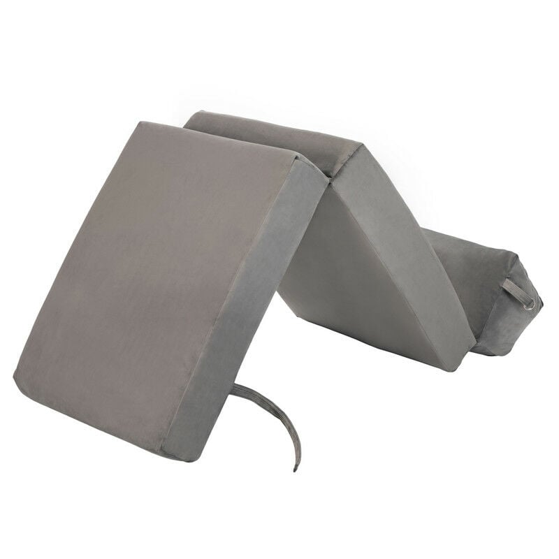 Loft 25 - Matelas d'invité Pliable d'Intérieur, Matelas Futon Simple Avec Appui-tête, Matelas Convertible Avec Poignée de Transport, Matelas en