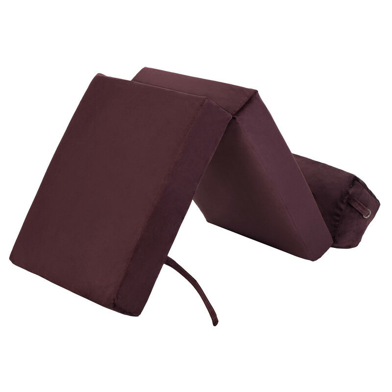 Loft 25 - Matelas d'invité Pliable d'Intérieur, Matelas Futon Simple Avec Appui-tête, Matelas Convertible Avec Poignée de Transport, Matelas en