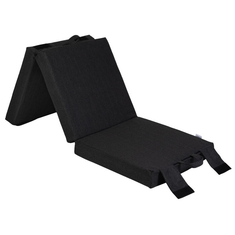 Matelas d'invité pliable pour salon, canapé-lit pour adultes, matelas futon pliant 2 en 1 d'intérieur, literie simple portable 180x60x10 cm avec