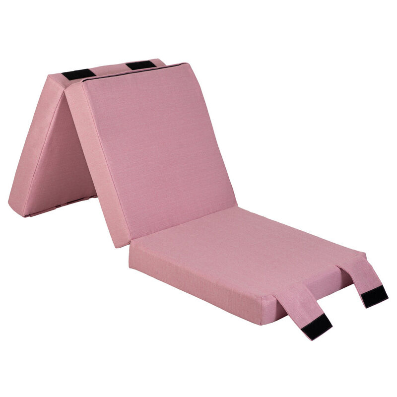 Matelas d'invité pliable pour salon, canapé-lit pour adultes, matelas futon pliant 2 en 1 d'intérieur, literie simple portable 180x60x10 cm avec