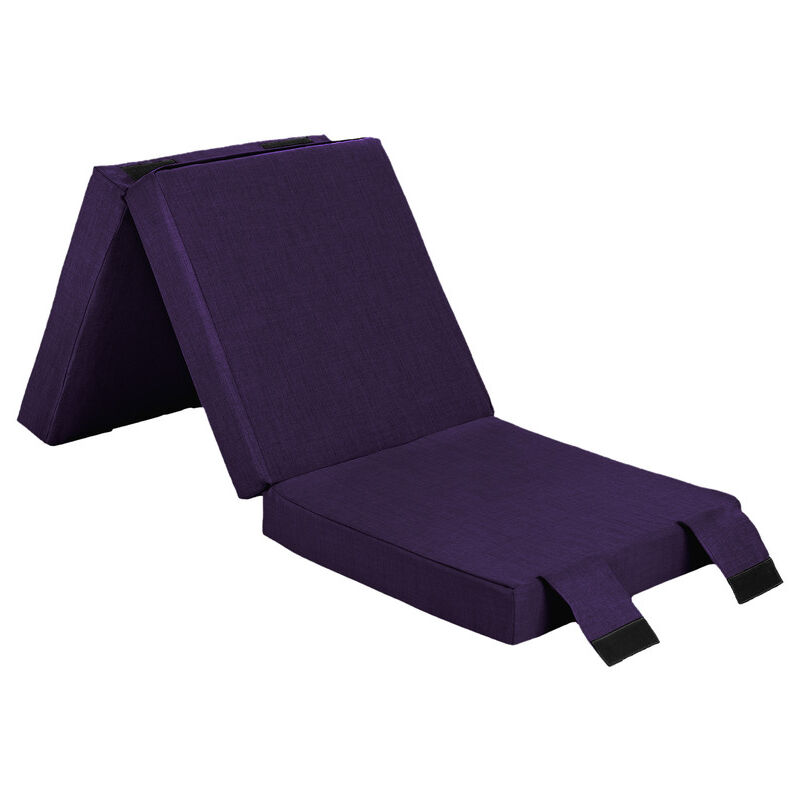 Matelas d'invité pliable pour salon, canapé-lit pour adultes, matelas futon pliant 2 en 1 d'intérieur, literie simple portable 180x60x10 cm avec