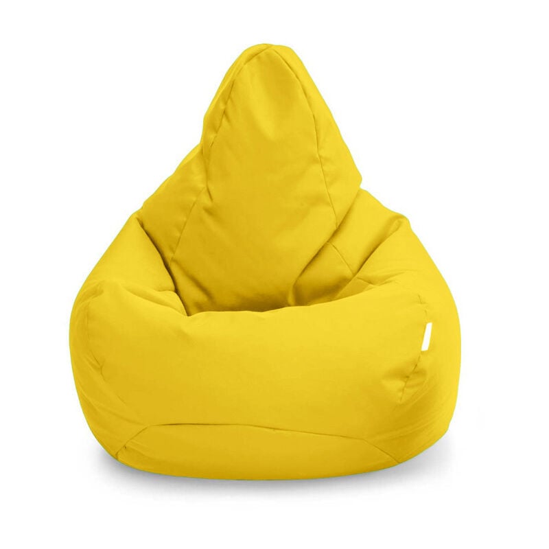 Fauteuil Pouf de jeu pour salon, intérieur et extérieur pouf à dossier haut pour adultes, 80x75 cm pouf poire résistant à l'eau avec remplissage
