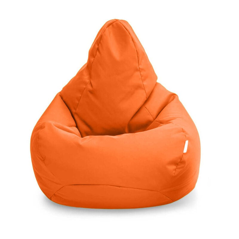 Fauteuil Pouf de jeu pour salon, intérieur et extérieur pouf à dossier haut pour adultes, 80x75 cm pouf poire résistant à l'eau avec remplissage