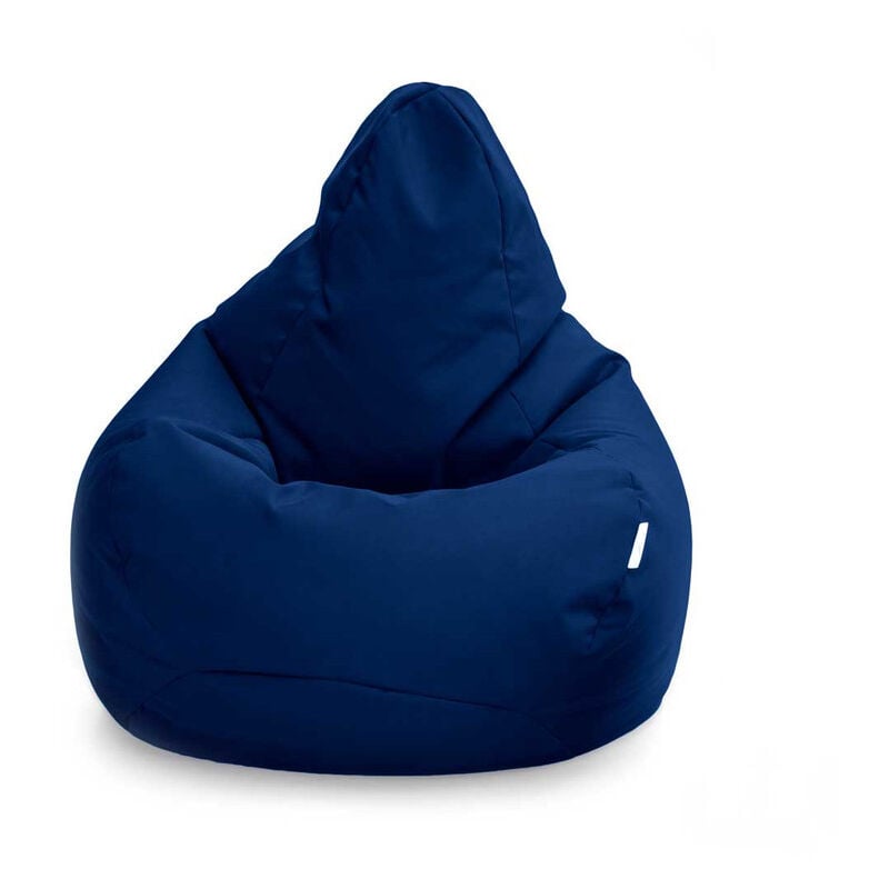 Fauteuil Pouf de jeu pour salon, intérieur et extérieur pouf à dossier haut pour adultes, 80x75 cm pouf poire résistant à l'eau avec remplissage