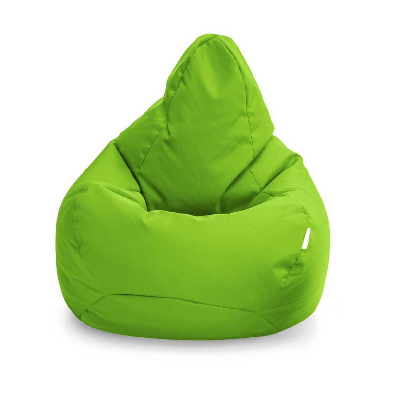 Fauteuil Pouf de jeu pour salon, intérieur et extérieur pouf à dossier haut pour adultes, 80x75 cm pouf poire résistant à l'eau avec remplissage