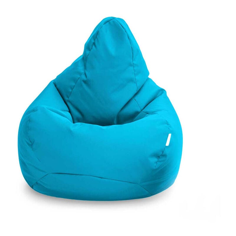 Fauteuil Pouf de jeu pour salon, intérieur et extérieur pouf à dossier haut pour adultes, 80x75 cm pouf poire résistant à l'eau avec remplissage