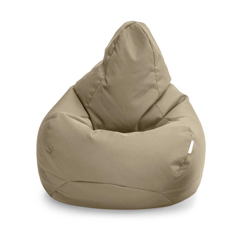 Fauteuil Pouf de jeu pour salon, intérieur et extérieur pouf à dossier haut pour adultes, 80x75 cm pouf poire résistant à l'eau avec remplissage