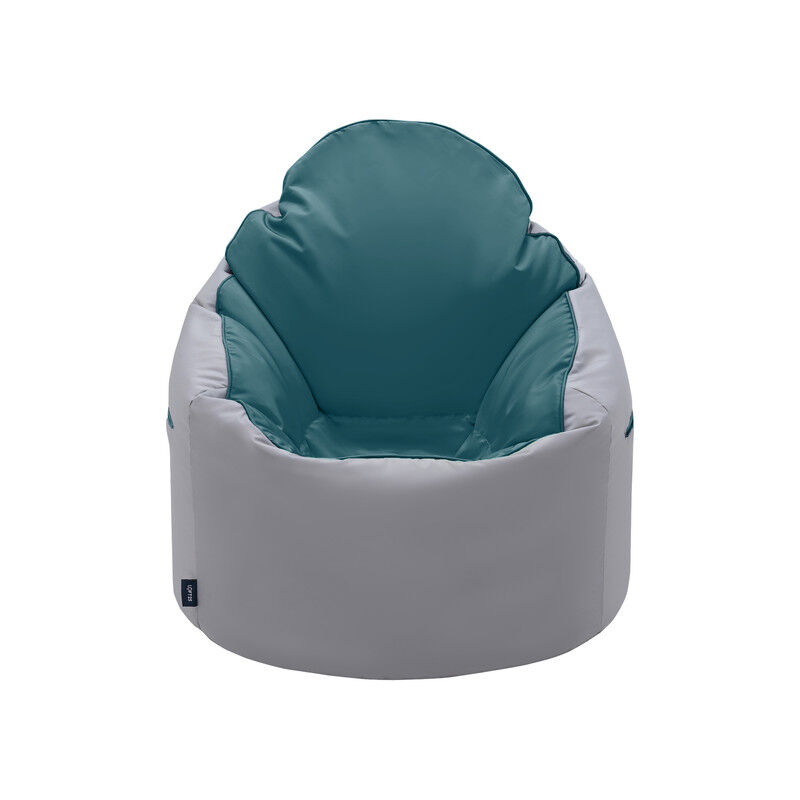 Loft25 - Pouf d'intérieur, fauteuil poire résistant à l'eau pour le salon, pouf de jeu extérieur résistant à l'eau, 80x84cm pouf rond à dossier haut