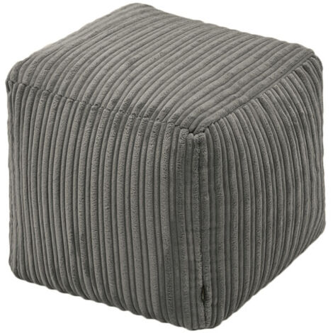 Pouf d'Extérieur-Tabouret 40x40x40cm avec Remplissage de Perles EPS