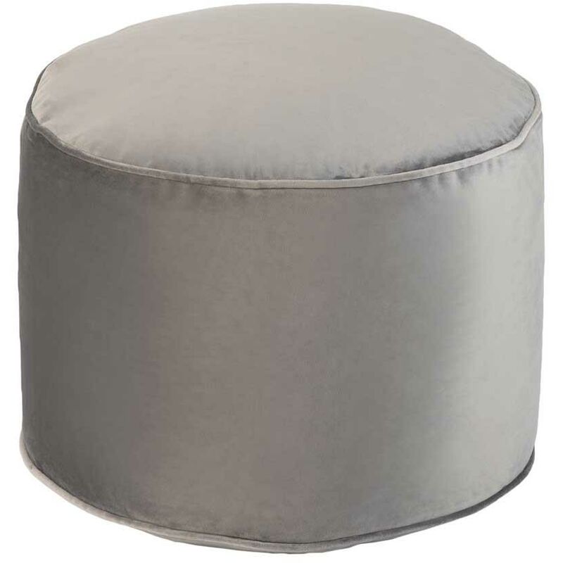 Loft 25 - Pouf Repose-Pieds pour Salon, Repose-Pieds Pouf en Velours 45x32 cm avec Rembourrage Doux, Pouf Rond d'intérieur pour Se détendre,