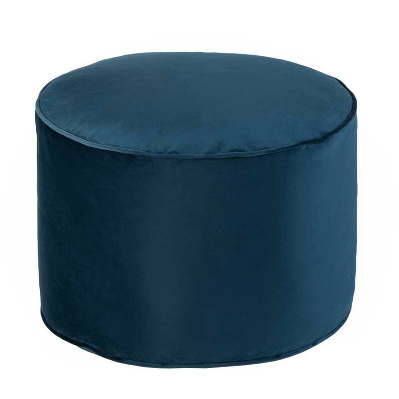 Loft25 - Pouf Repose-Pieds pour Salon, Repose-Pieds Pouf en Velours 45x32 cm avec Rembourrage Doux, Pouf Rond d'intérieur pour Se détendre,