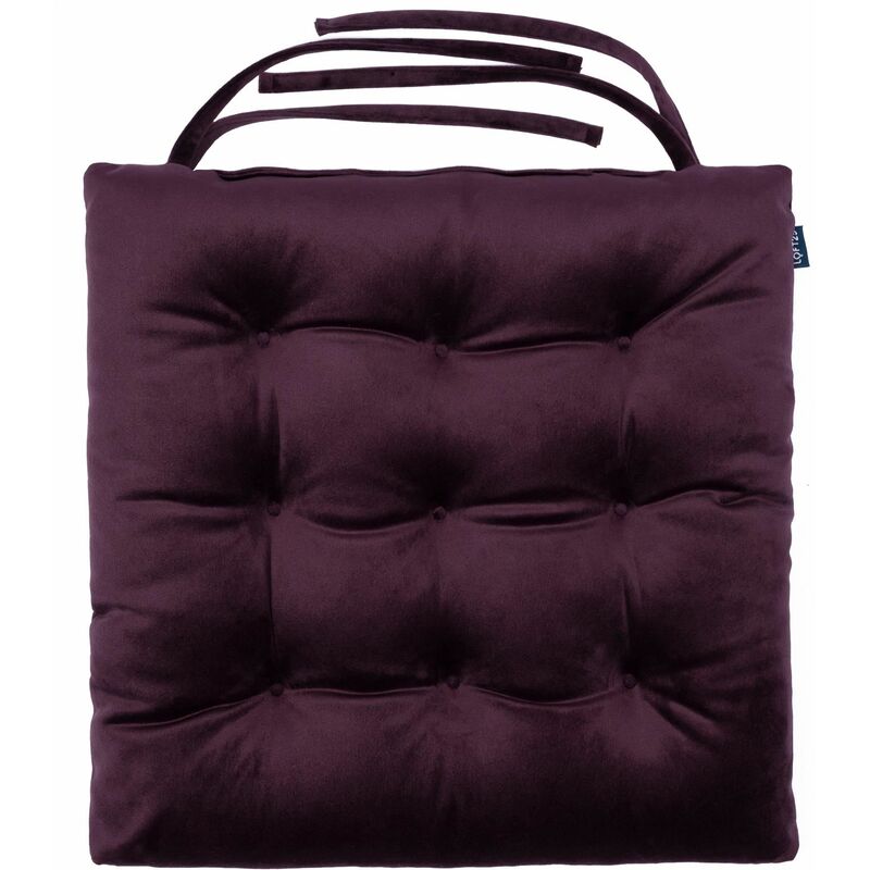 Loft 25 - Coussin de siège en velours pour salon, coussin de chaise touffeté d'intérieur antidérapant, coussins de siège de salle à manger doux
