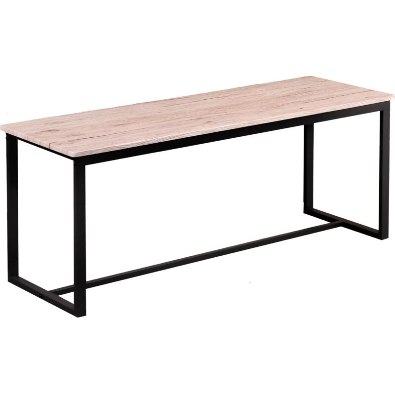 Urban Living - Banc 2 places 120x35x45 cm naturel et noir - darcy
