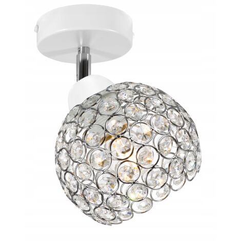 LOFT DECKENLEUCHTE, KRISTALLKUGEL, CHROM, LED