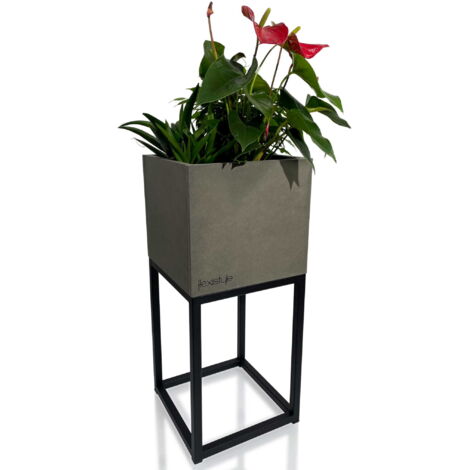 LOFT FIORINO Blumenständer grau 22x22x50 cm