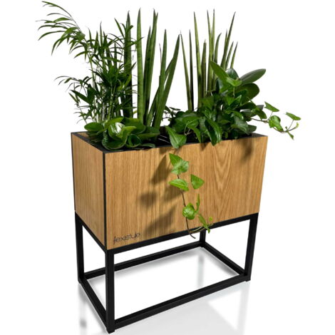 LOFT FIORINO Eichenholz-Blumenständer 42x22x40 cm