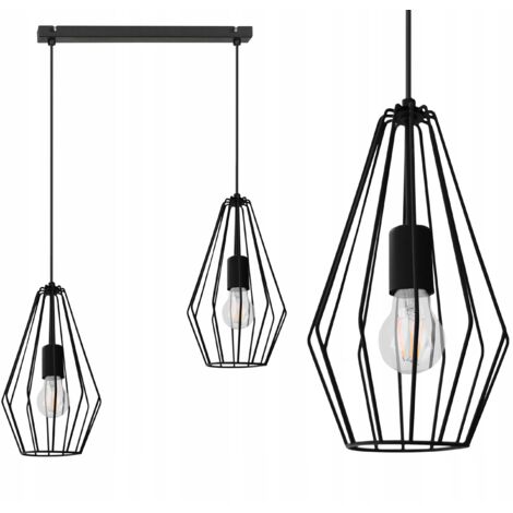 LOFT INDUSTRIE-DIAMANT-DECKENHÄNGELAMPE E27