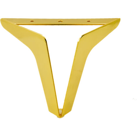 Loft Möbelfuß, Goldchrom, Fußhöhe 15 cm