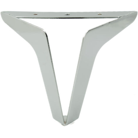 Loft Möbelfuß Silber Chrom Sofafuß Höhe 15 cm