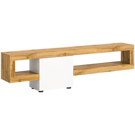 Loft système d'étagères 1 porte 2 compartiments blanc.