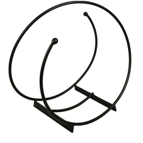 Log Holder 44 cm Hoop Spiral Powder Coated Solid Garden Pride