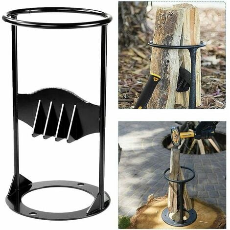 DEWDAT Log Splitter Heavy Duty Wood Splitter Cast Iron Manual Log Splitter Wood Splitter Lightweight Firewood Kindling Splitter for Home Camping Outdoors,Large